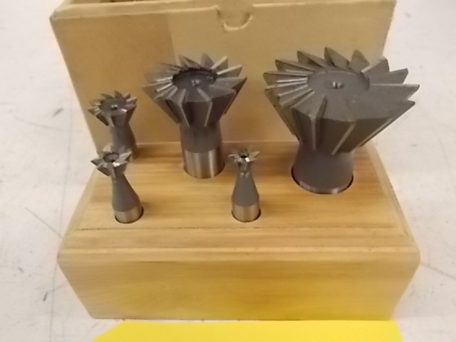 lot 43 image: Dovetail Cutter Set, 60 degree, App...