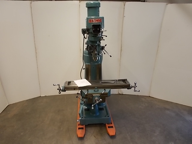 lot 1 image: Enco Vertical Knee Mill, 9 x 42 Tab...