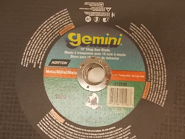 lot 87 image: (5) Norton Gemini Metal Chop Saw Bl...