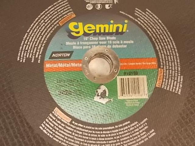 lot 88 image: (5) Norton Gemini Metal Chop Saw Bl...