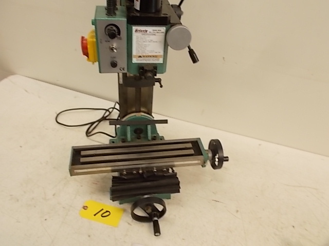 lot 10 image: Grizzly Model G8689 Mini Milling Ma...