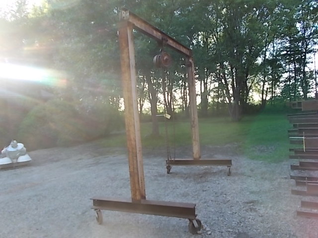 lot 19 image: Gantry with (2) Hoists, 104 High,...