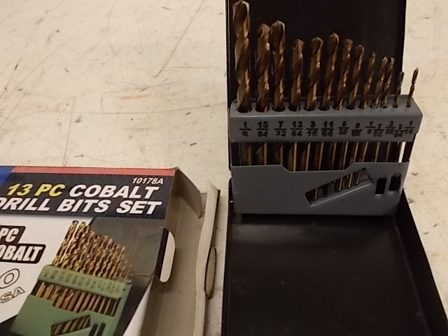 lot 124 image: (13) pc. Cobalt Drill Bit Set, 116...