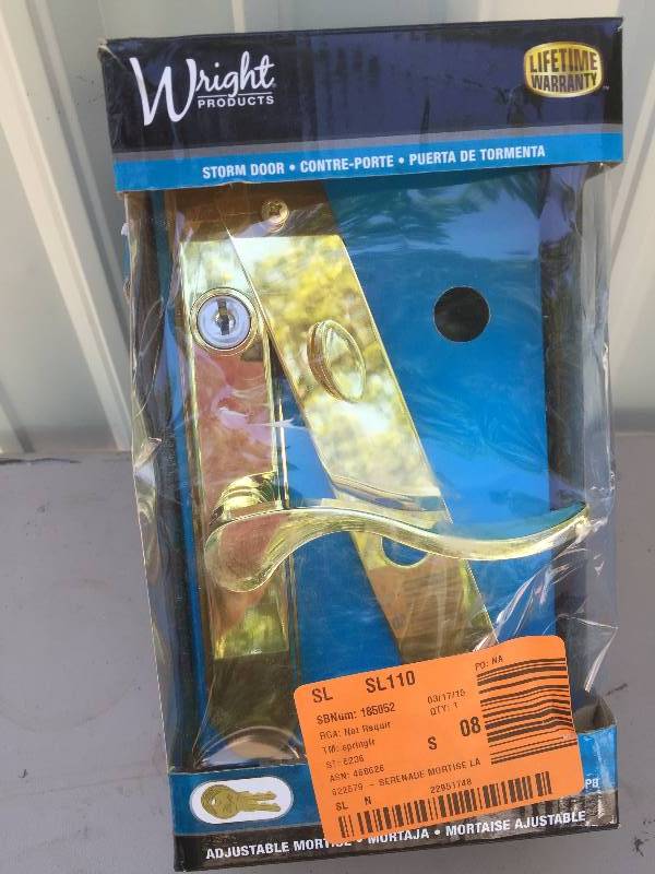 Wright Storm Door Lockset