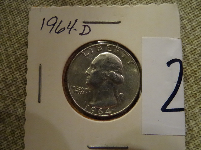 1964 D silver Quarter