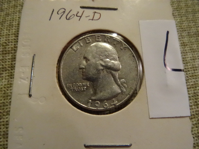 1964 D silver Quarter