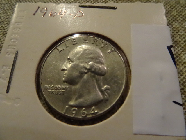 1964 D silver Quarter