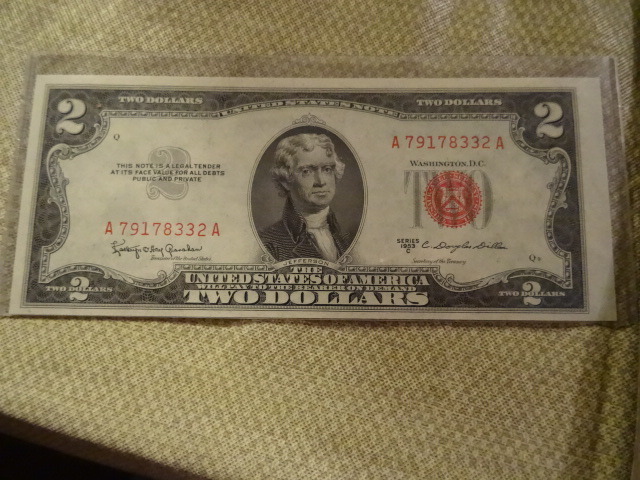 Two dollar silver certificate
