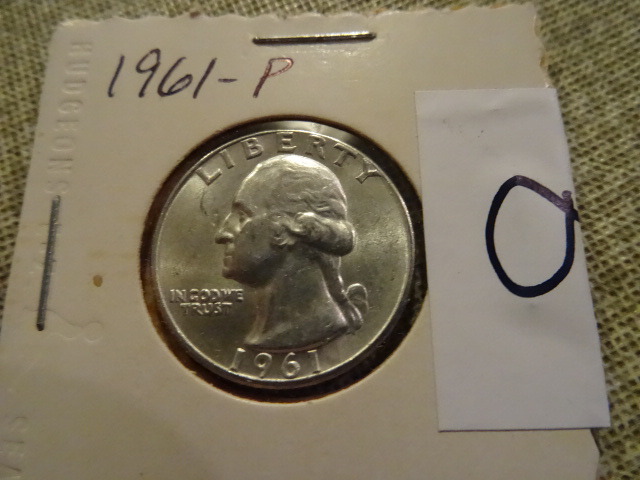 1961 P Silver quarter