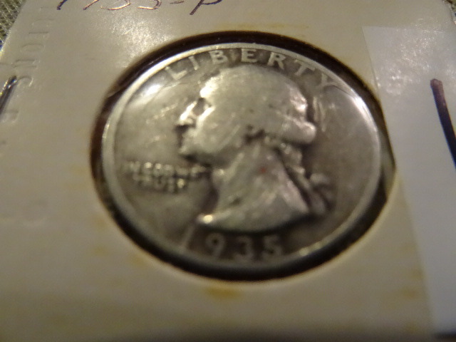 1935 P silver quarter