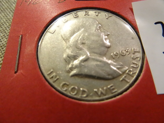 1963 D Franklin half dollar