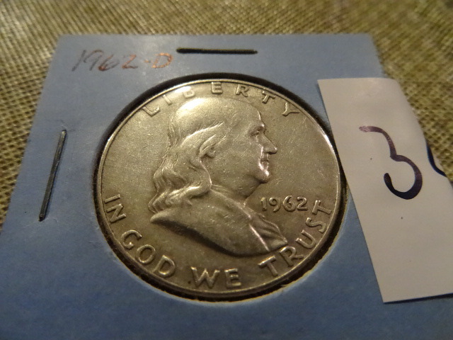 1962 D Franklin half dollar