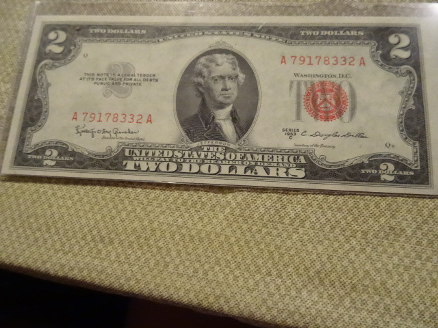 Two dollar silver certificate