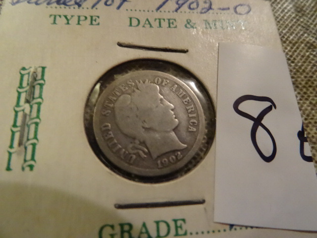 1902 O Barber dime