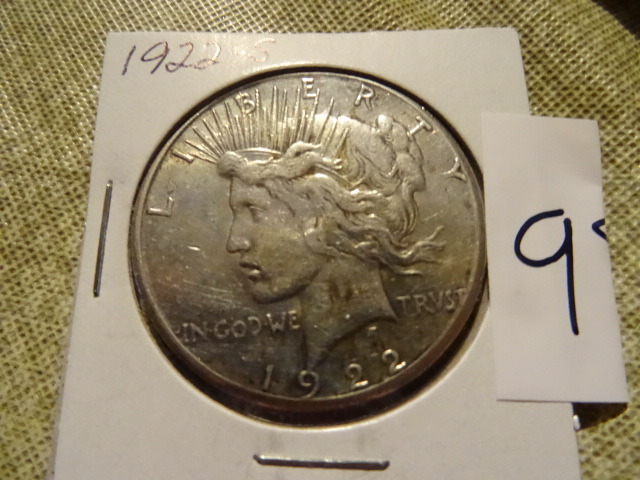 1922 S one dollar peace