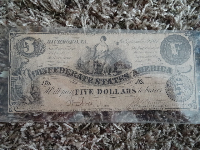 Confederate $5.00