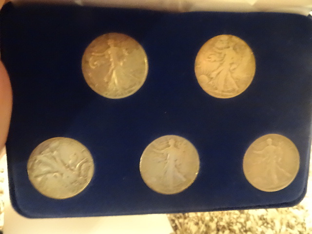 Silver walking liberty set