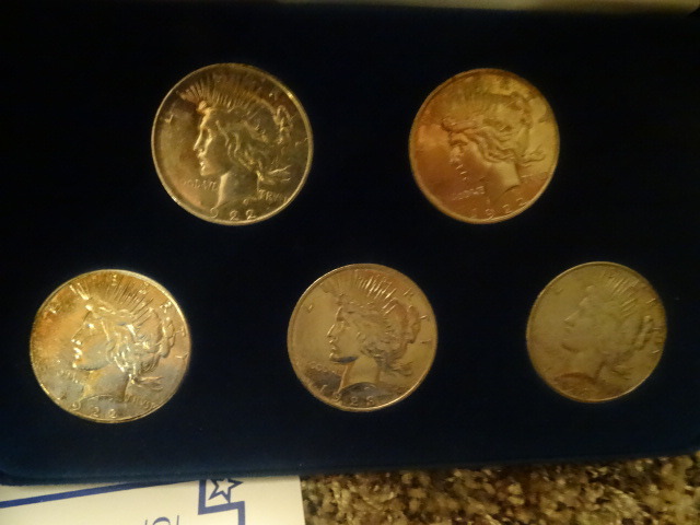 Peace dollar coin set