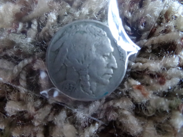 1937 Buffalo nickel.