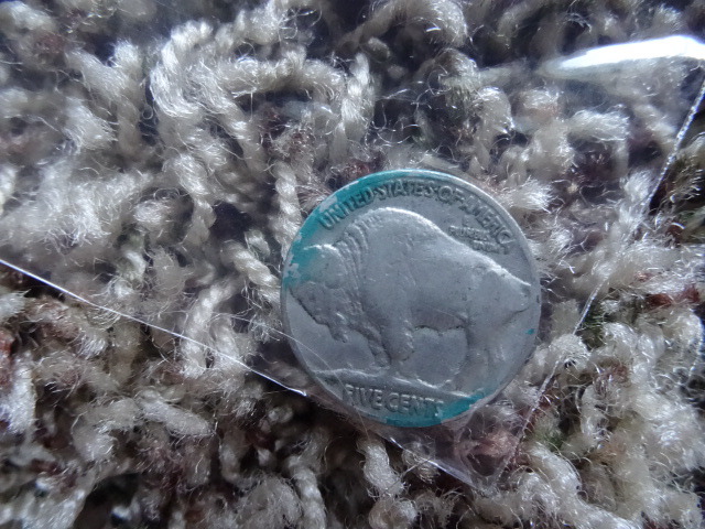 1937 Buffalo nickel.