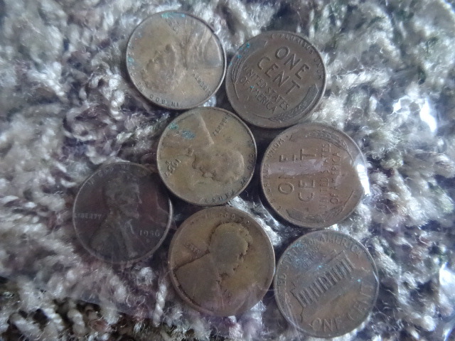 7 pennies.