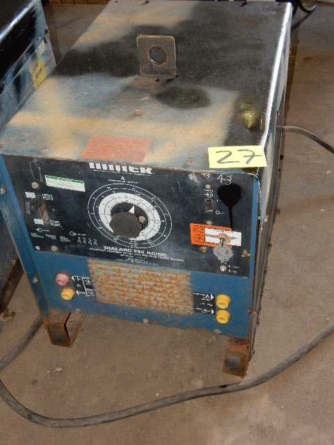 lot 27 image: Miller Constant Current ACDC Arc Welder