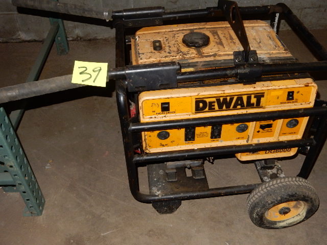 lot 39 image: DEWALT DG6000 Electric Generator