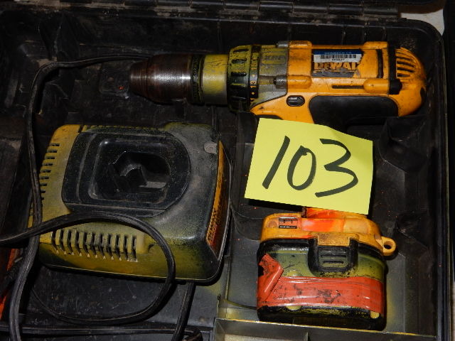 lot 103 image: DEWALT DC980 Heavy Duty XRP Half Inch Cordless Drill Driver