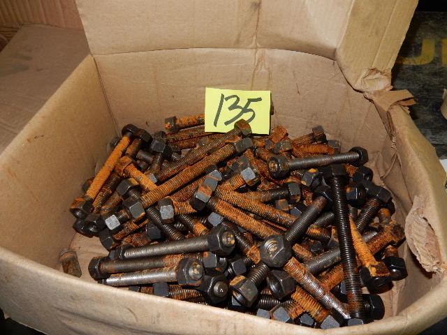 lot 135 image: Box of 7 X  12 Double End Threaded Bolts