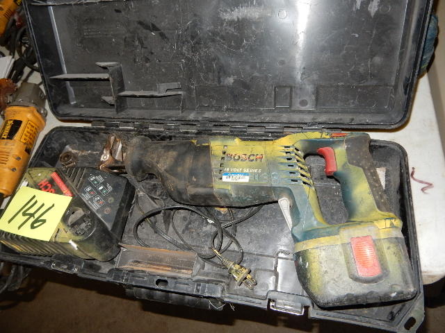 lot 146 image: Bosch 18 Volt Cordless Resipricating Saw