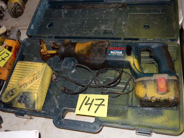 lot 147 image: Bosch 24 Volt Cordless Resipricating Saw