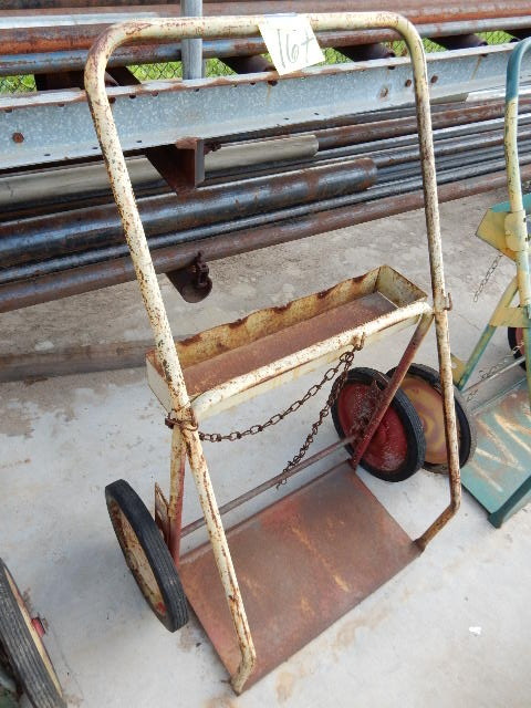 lot 167 image: Wide Stature upright Cart. Possibly for 2 tanks