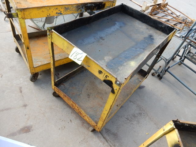 lot 182 image: Rolling metal Cart