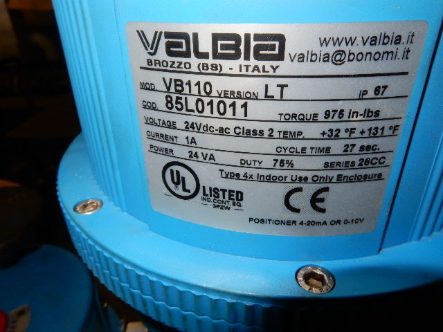 lot 237 image: Valbia Control Valves