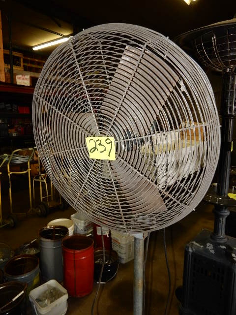 lot 239 image: Industrial Fan, plus additional Fan head