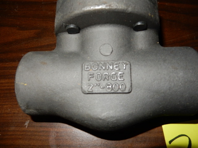 lot 244 image: 2, Bonney Forge, 2in, 800 deg Shut off Valves