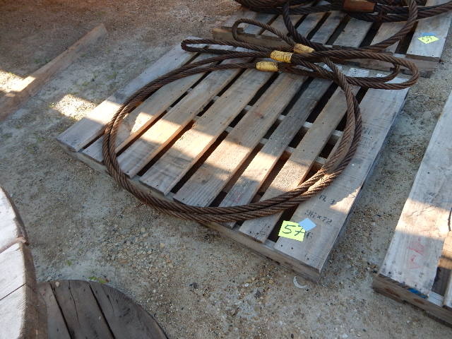 lot 57 image: pair of Steel Choker Cables