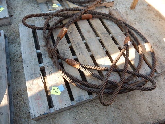 lot 58 image: pair of Steel Choker Cables