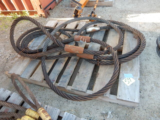 lot 59 image: pair of Steel Choker Cables