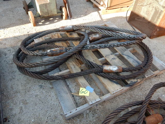 lot 60 image: Pair of Steel Choker Cables
