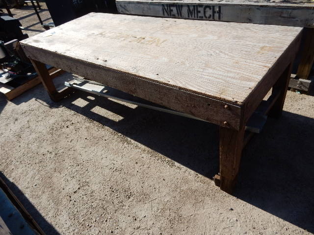 lot 71 image: Heavy Duty Table, Plywood and Lumber