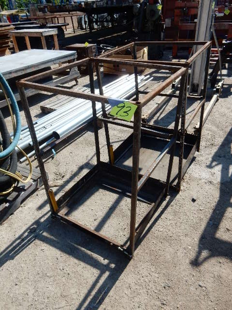lot 93 image: 2 steel box frames.