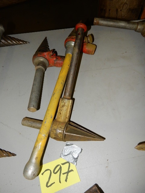 lot 297 image: 2 Spiral Pipe Reamers, 1 other
