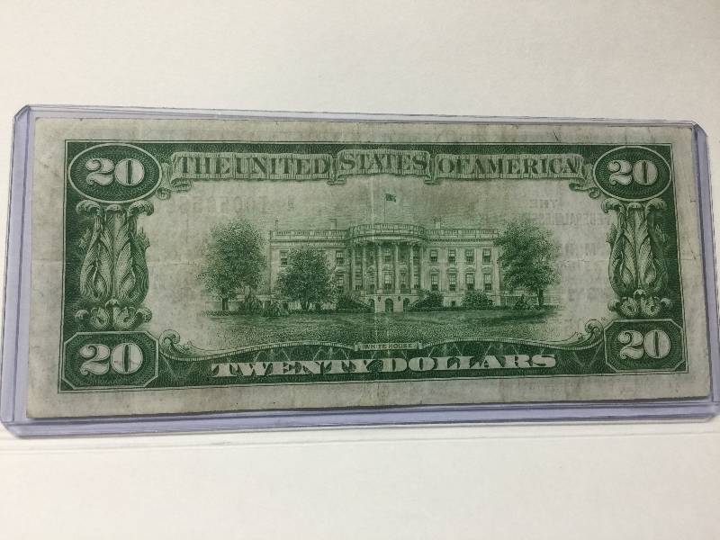 lot 20 image: 1929 $20 Federal Reserve Bank of Minneapolis,MN