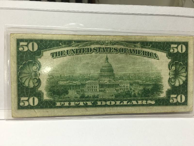 lot 29 image: 1929 $50  FEDERAL RESERVE BANK of Cleavlend,OH