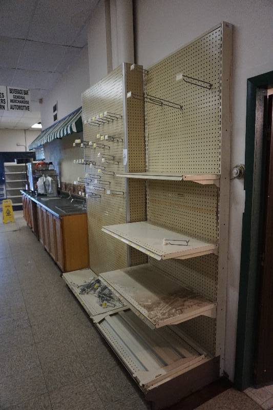 lot 36 image: Metal Retail Display Shelving Unit