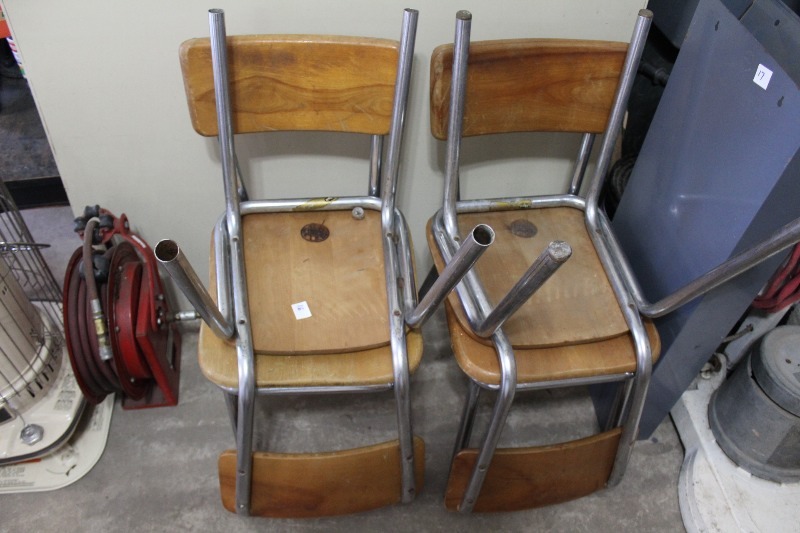 Set of 4 Wood Chairs