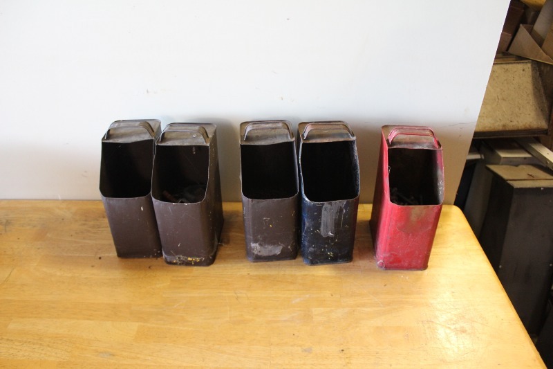 Nails, Fasteners, Casters in Storage Cans