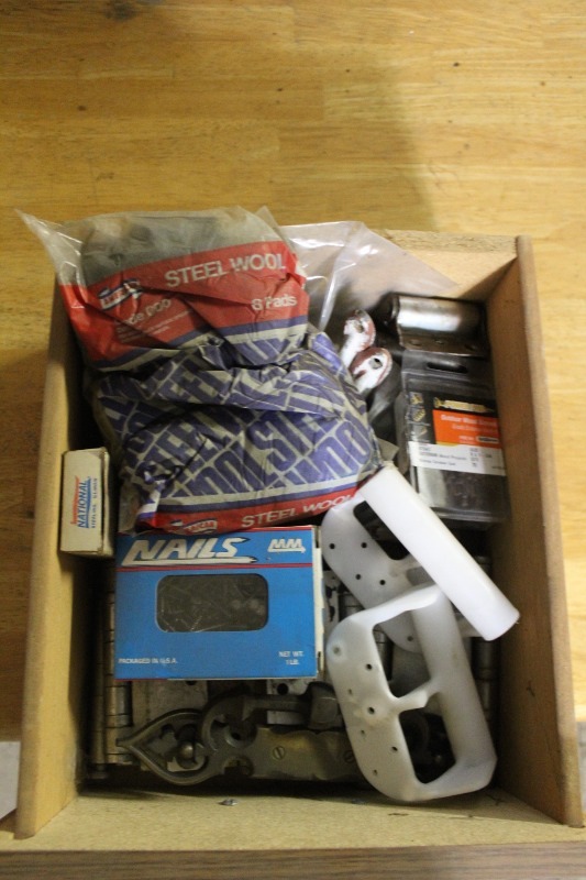 Large lot of Hinges and Some Nails