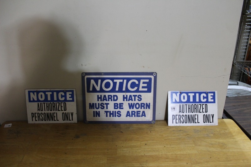 Notice Authorized Personnel Only Signs
